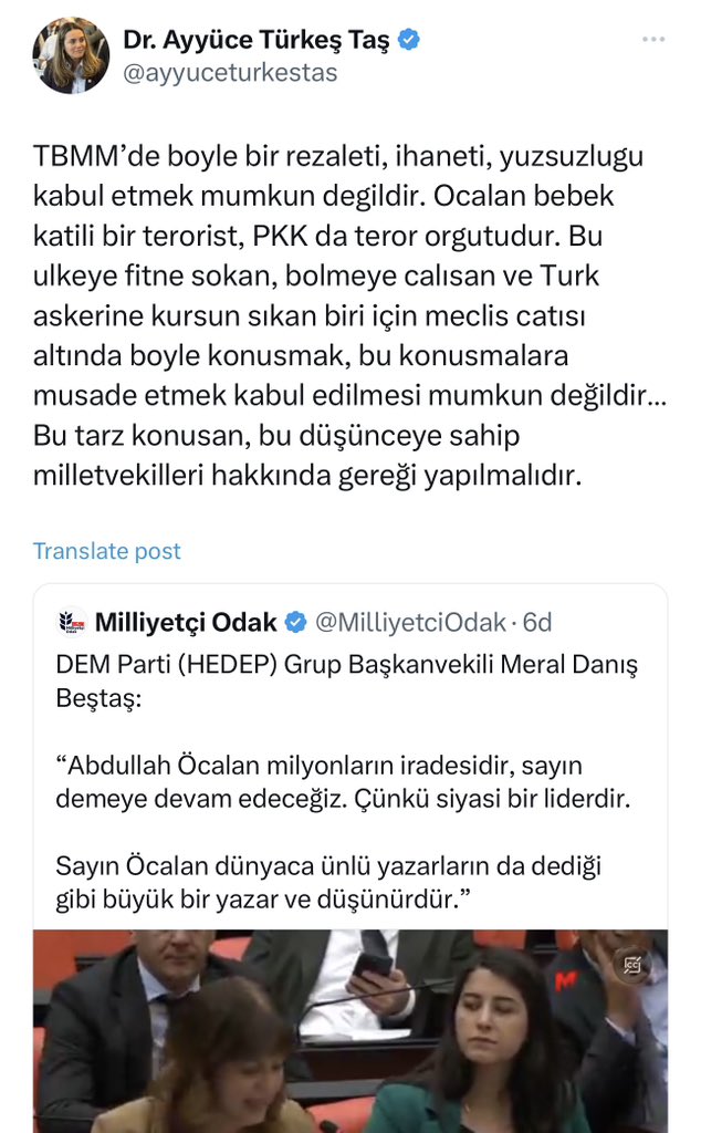 ayyuceturkestas's tweet photo. #TBMMdeterörististemiyoruz https://t.co/270GK9pZys