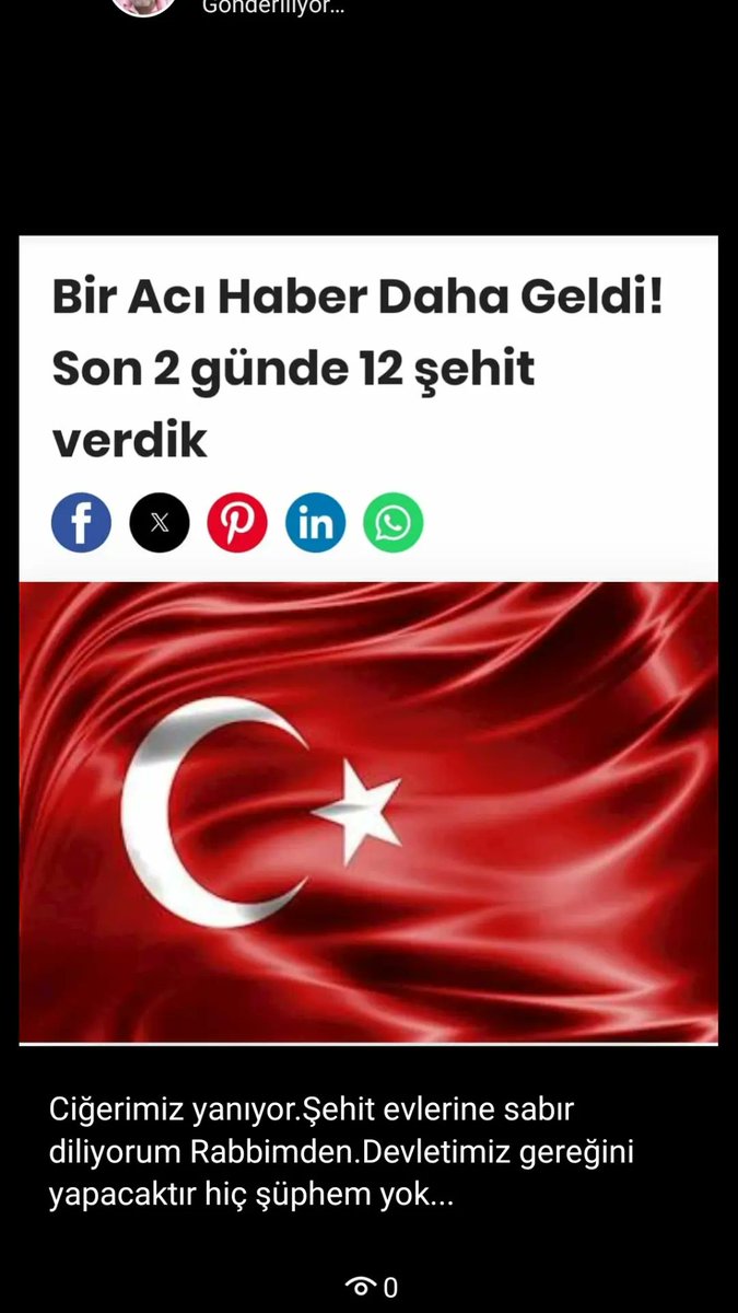 Acımız büyük

Amerika’dan, kongresinden terör örgütüne yaptıkları yardım gibi bir de şehitlerimiz için başsağlığı bekliyoruz.

Nasılsa Gazze’de oynadıkları gibi tiyatrolarını oynuyorlar.

Türkiye eski Türkiye değil!

15 Temmuz’u “Hatırlatıyoruz”

Başımız sağolsun…