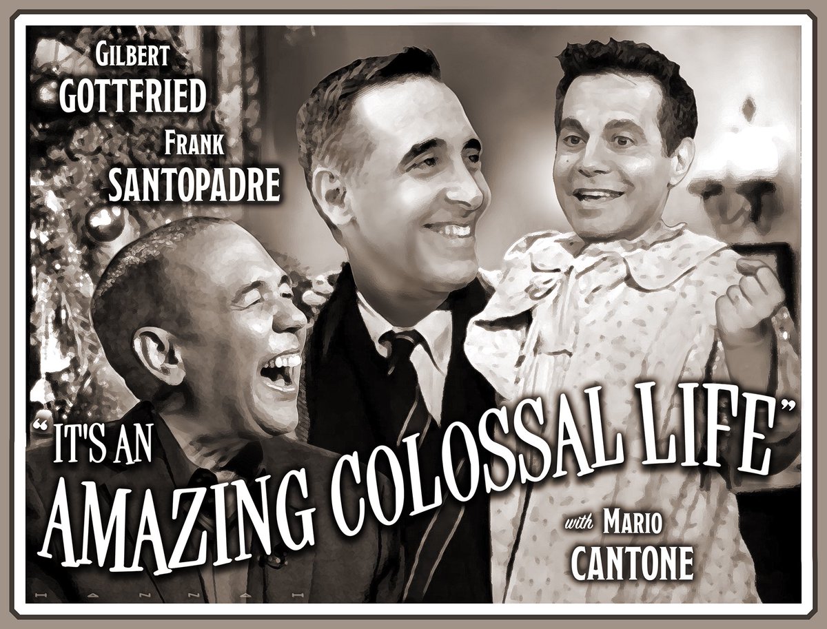 StevenCHannah's tweet photo. It’s time to light the yule log, pour a little spiked eggnog &amp; revisit our favorite Christmas Classics - Nothing brings joy quite like @RealGilbert, @Franksantopadre &amp; @macantone! Mario’s Bette Davis is perfect, but I understand he does a killer Zuzu! @RealGilbertACP https://t.co/XgjdXN4fh3