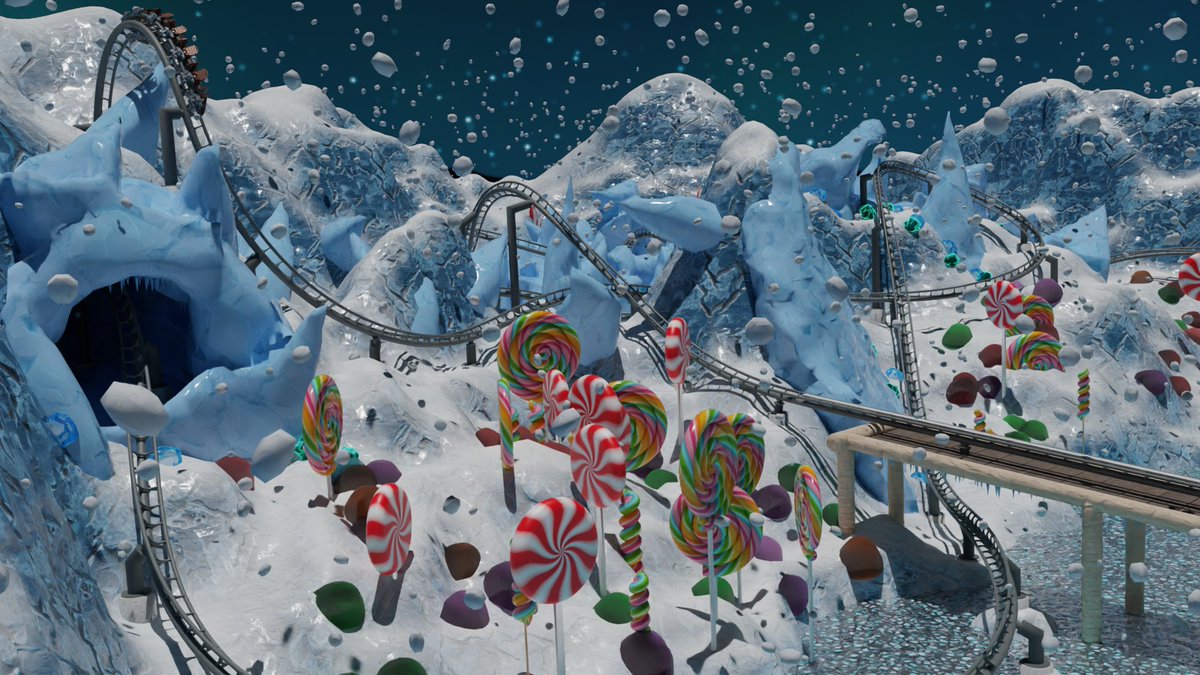 KohlerCoaster's tweet photo. Finished an EAGLE Family Launch animation, rendered in Blender Cycles. For this project, I was inspired by Big Bear Mountain, Elf and a friend's winter-themed land. Happy Holidays everybody!

Video: https://t.co/DZD7JBU8rk https://t.co/1596szCQPq