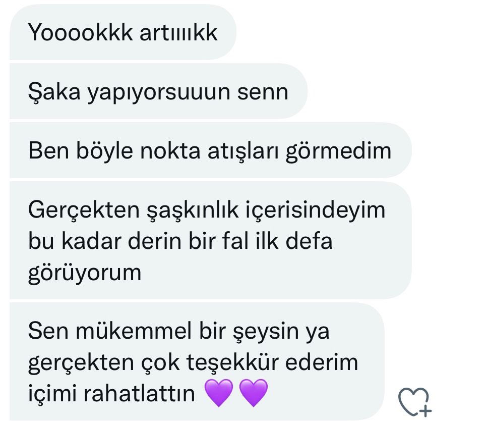 Merhabalar bu gece müsaitliğim mevcut💕 Beni gerçekten seviyor mu, yolumuzda evlilik var mı,hayatında biri var mı, hayatıma biri girecek mi? tüm sorularınıza yanıt verdiğim meşhur detaylı ilişki açılımı  Tarot sadece 100₺  dm'den randevu alabilirsiniz😍🌸