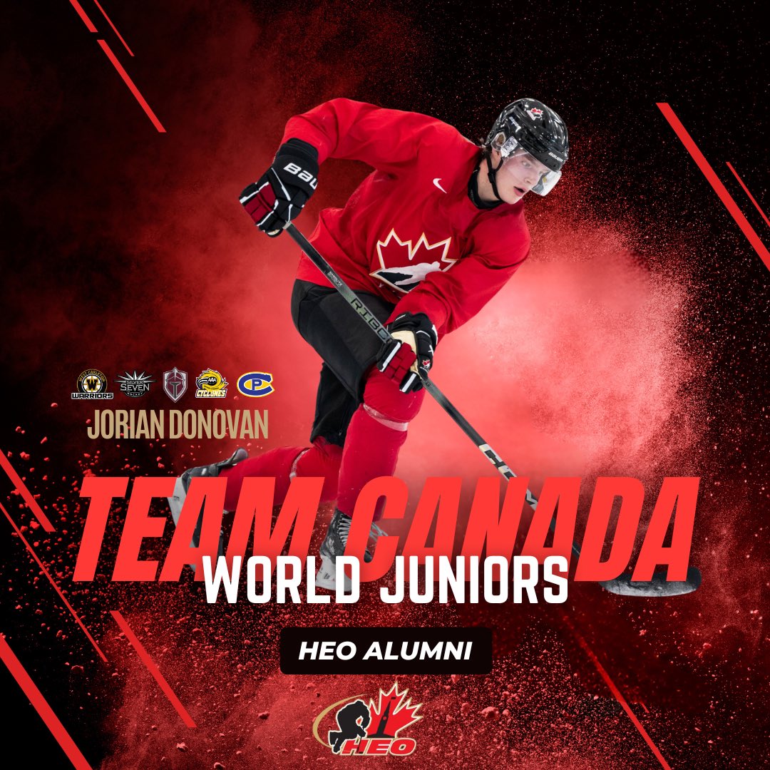 Added to the roster ✅

Congratulations to Jorian Donovan who has been added to 🇨🇦’s National Junior Team for the #WorldJuniors