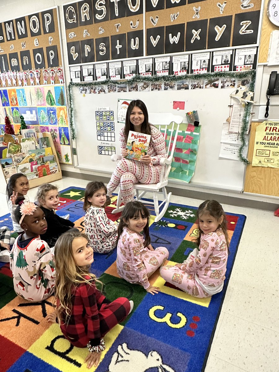 MsPartland's tweet photo. Wishing everyone a restful break and a Merry Christmas from our silly and cozy kinder crew!🎄❤️ https://t.co/6Iz7K4aCG1