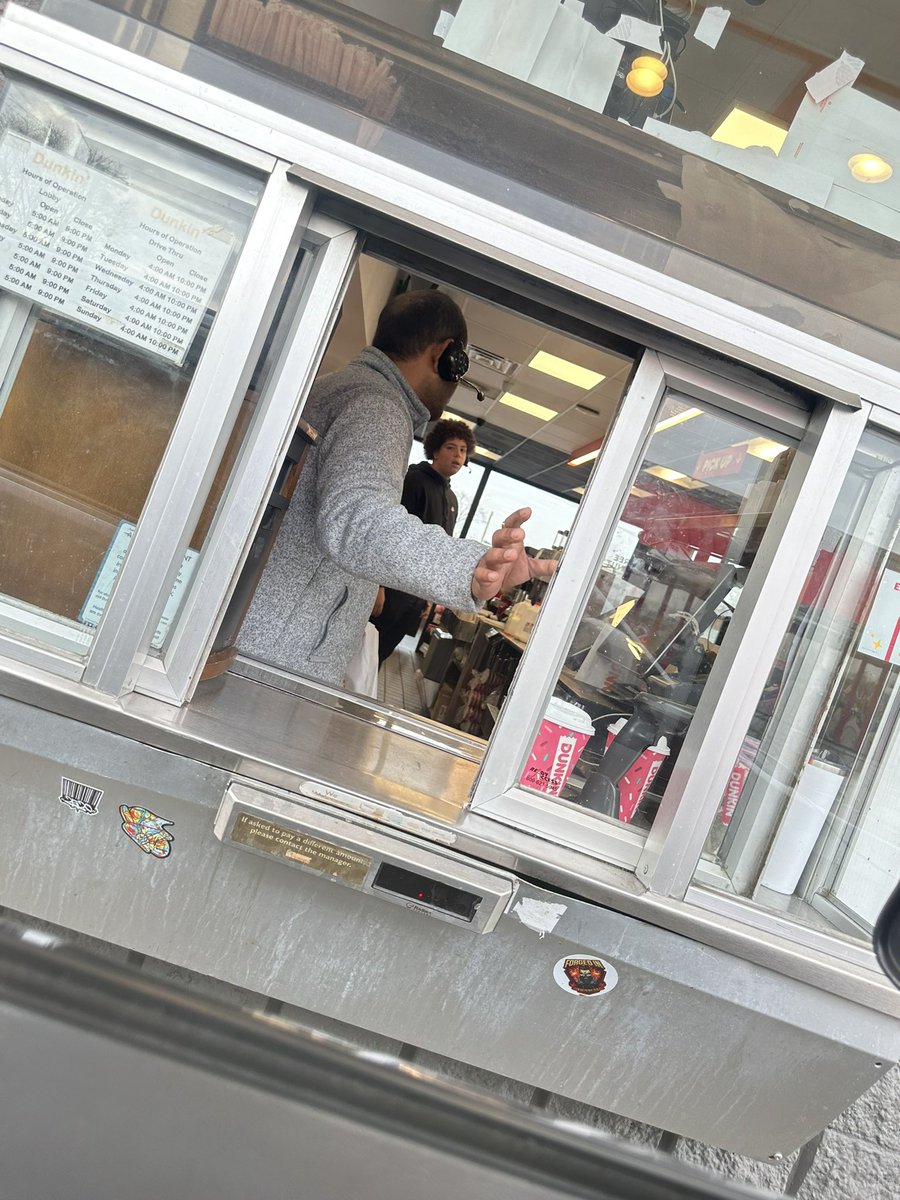 iamkrisb's tweet photo. AMERICAN RUNS ON @dunkindonuts  not in ALLENTOWN, PA! This was worst experience of my life today with my daughter. This man is a horrible person! He was rude to me! All because he didn’t know what maple bacon was ! https://t.co/EM91zuQosV
