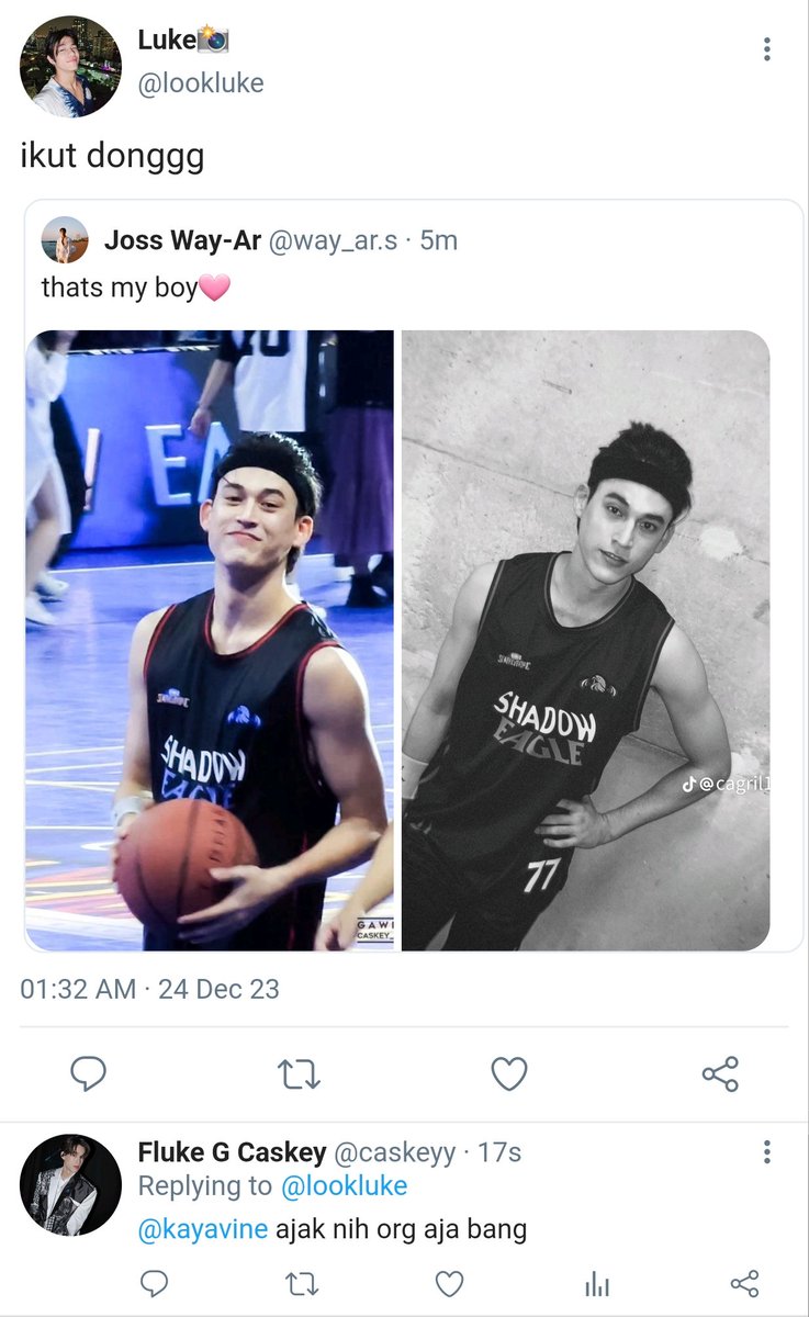 winnyy411's tweet photo. #JossGawin AU
Jossgawin One tweet AU

Gawinlympic🏀

-H https://t.co/gB4f9Kek1B