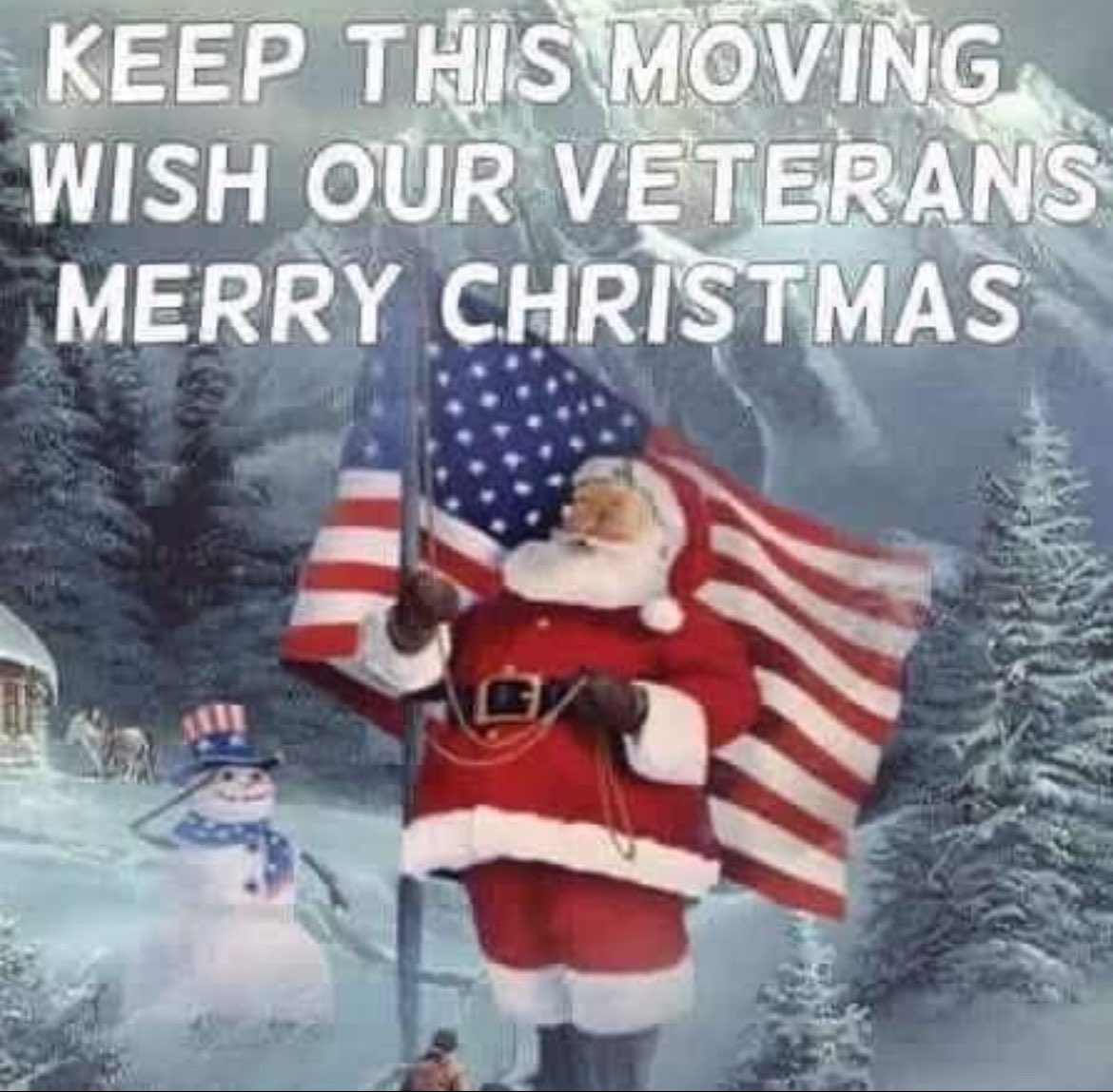 Merry Christmas to all that have made sacrifices to keep us safe. And also active military that have the unfortunate experience under this disgraceful administration, GOD BLESS 🙏🏼✝️