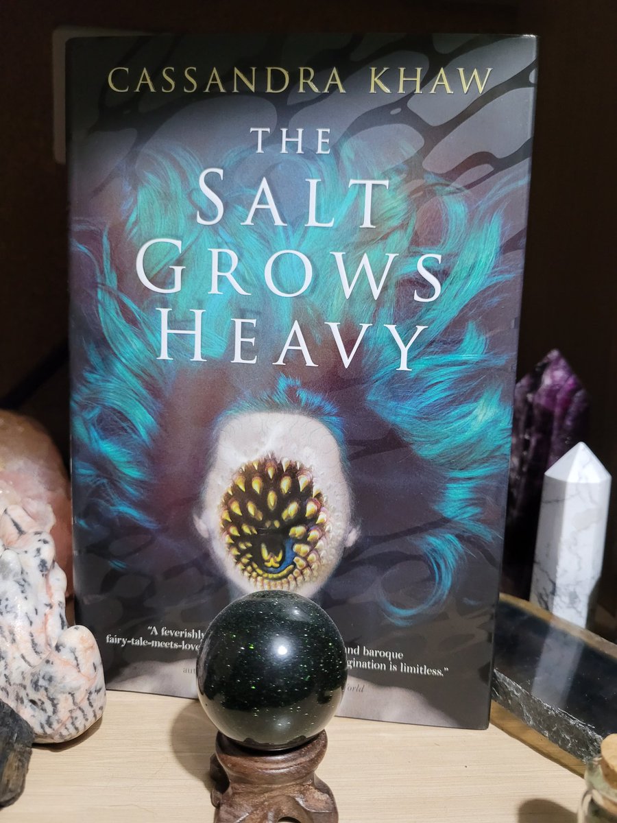 Thanks so much to Charlotte at @TitanBooks for sending me a mystery horror book from their recent giveaway! I received the intriguing #TheSaltGrowsHeavy by  #CassandraKhaw and am in love with the cover already. Cannot wait to dive in!
#TitanBooks #BookTwitter #BookWormSat