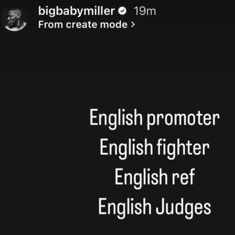 talkSPORT's tweet photo. Jarrell Miller shares interesting post on Instagram ahead of Daniel Dubois fight 👀

Live updates below 👇