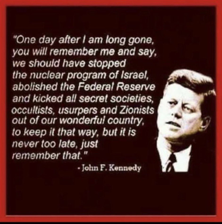 TheSaviour's tweet photo. JFK KNEW! 😱 https://t.co/Ht30UlM5f4