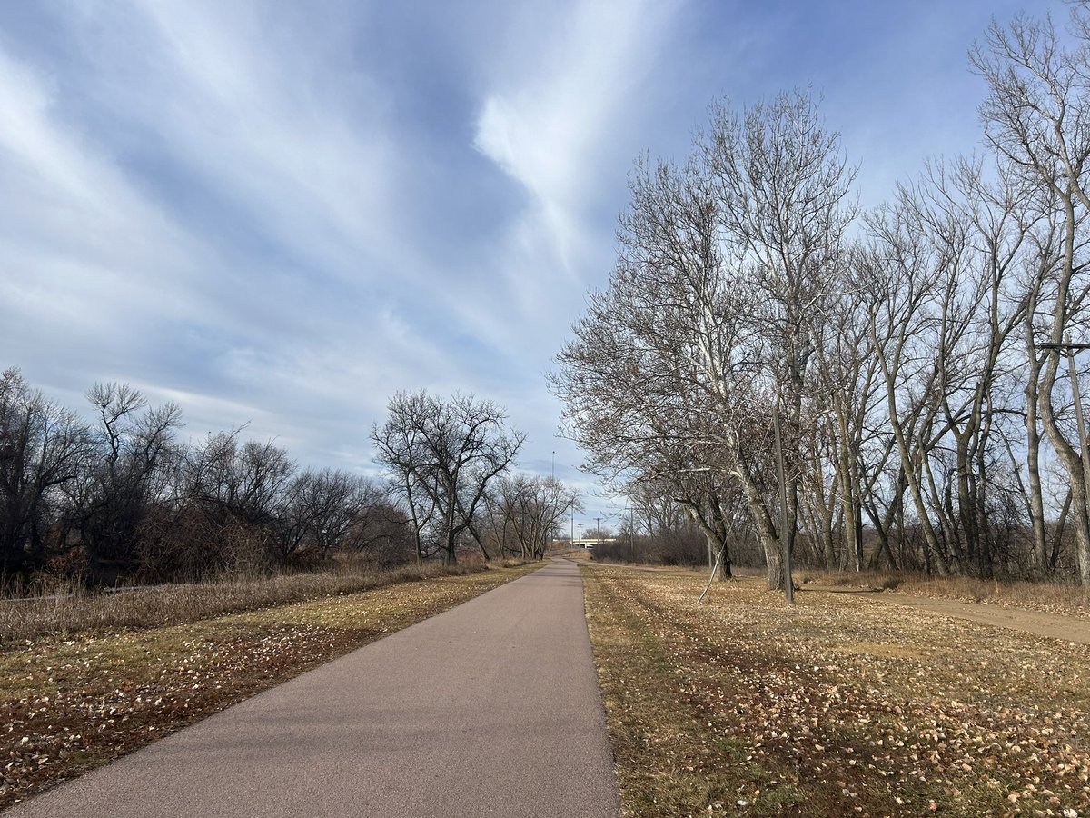 BryAnnBecker's tweet photo. A beautiful #run in 40 degree weather on the bike trails today before driving and time with family. Since taking on a management role this past year, I cherish this time alone & prioritize making space for self-care. #2023running https://t.co/zSTzoIKzJF