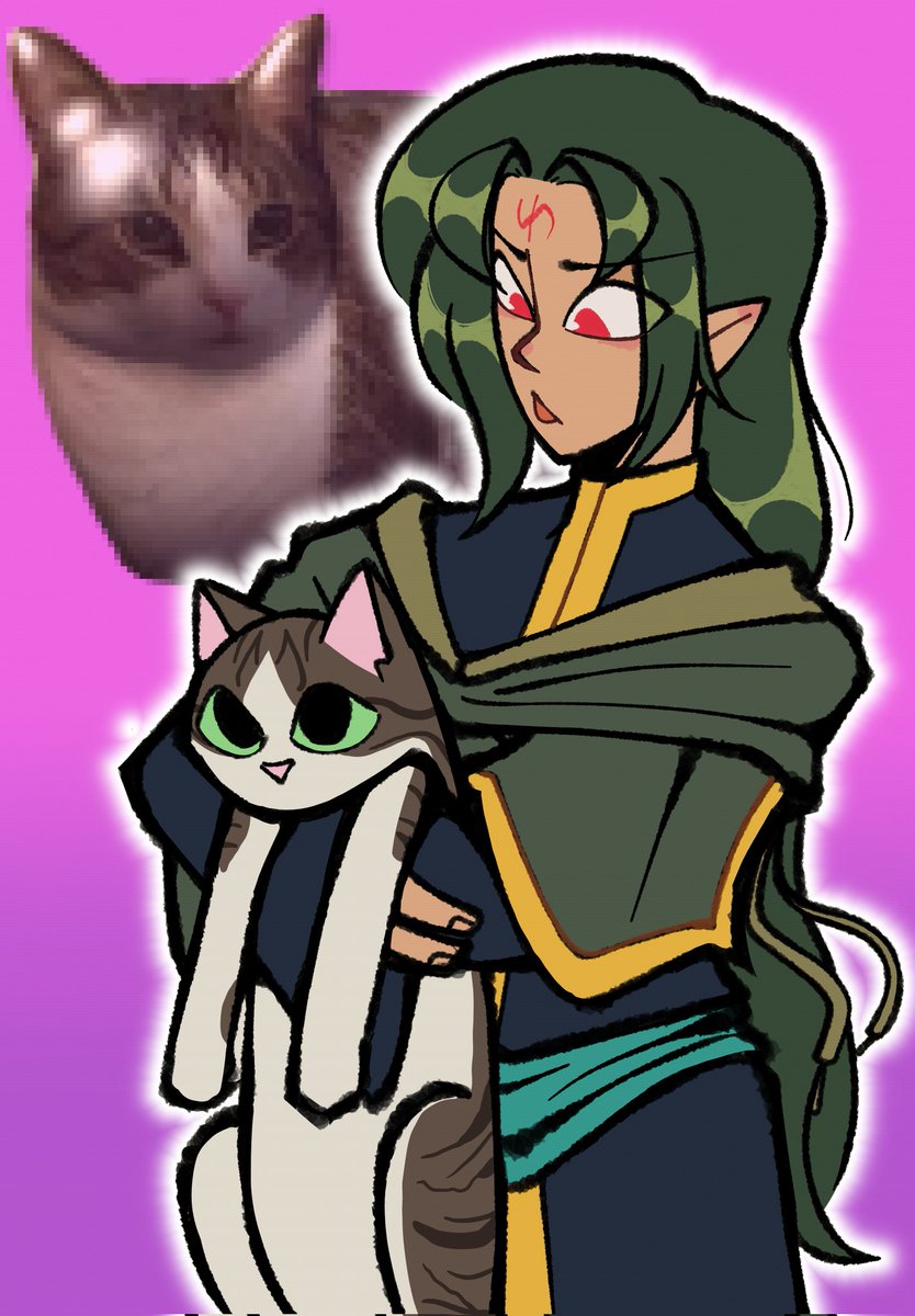 <a href="/fecompendium/">Fire Emblem Compendium Community</a>'s awesome secret santa event!!! this is for <a href="/wanderingSerena/">Serena</a> 🎄 cuz her cat is so cute (and so is soren)!!