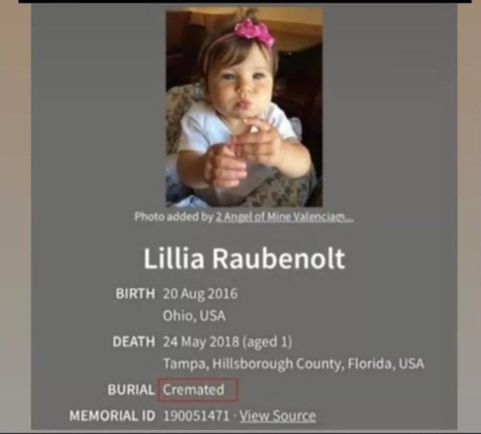 The media announced Lilia's death on May 24 2018. When lilia was still on life support system and alive. They planned to sold his organs for money. They cremated his body to hid the real cause of death!
#Justice4CameronHerrin 
#FreeCameronherrin