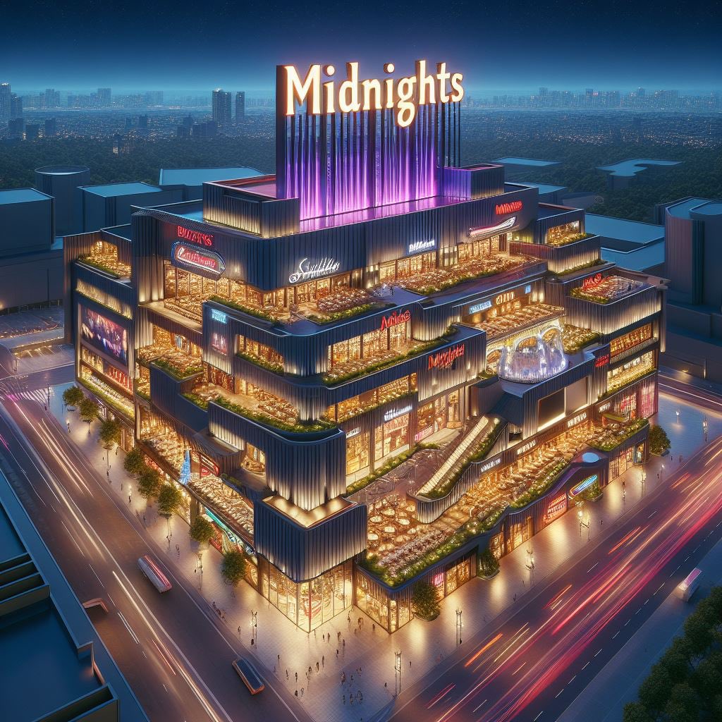 5SOS_VALNTYNE's tweet photo. If Midnights by Taylor Swift were stores in a shopping centre 

"Meet me at midnight..."

(Images generated by AI) https://t.co/eCg4JWdm78