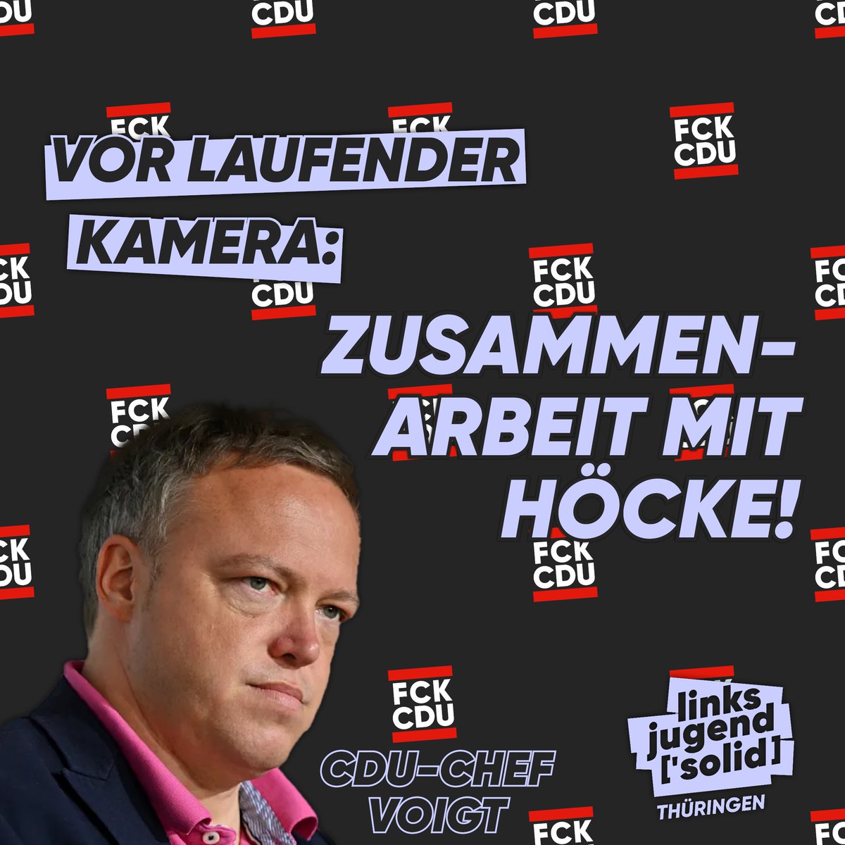 Was bisher immer bestritten wurde, hat Mario #Voigt #CDU am letzten Mittwoch im Landtag nun zugegeben. Er sucht für seine Anträge die Mehrheit mit der #noAfD und speziell mit #Höcke. Die #Brandmauer ist mittlerweile ein offenes Tor, in das die #noAfD eingeladen wird!