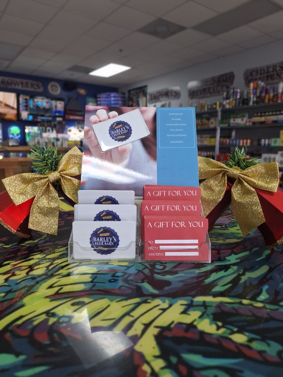The Perfect Gift for someone is a Barley’s Gift Card!! Great idea for the beer connoisseur. Come see us for all your beer & cigar needs. Thank you for voting us Best Beer Store for the 5th year in a row!!
#bestof2023
#bestof2022 #bestof2021 #bestof2020 #bestof2019 #bestbeerstore5