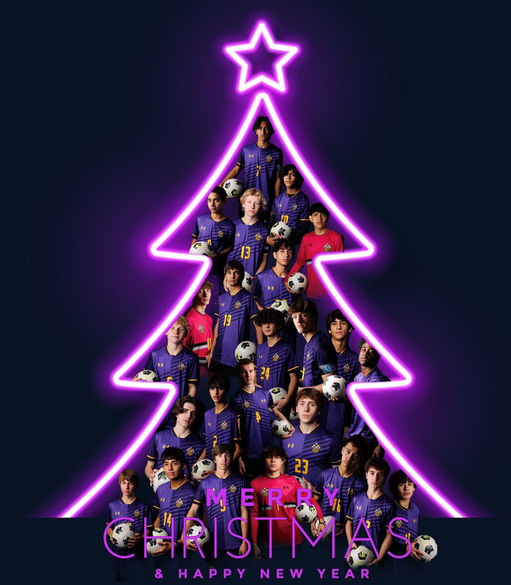 Merry Christmas and a Happy New Year from our family to yours! Happy holidays! 💜⚽️🤟🏽 #LH24 #TillTheEnd