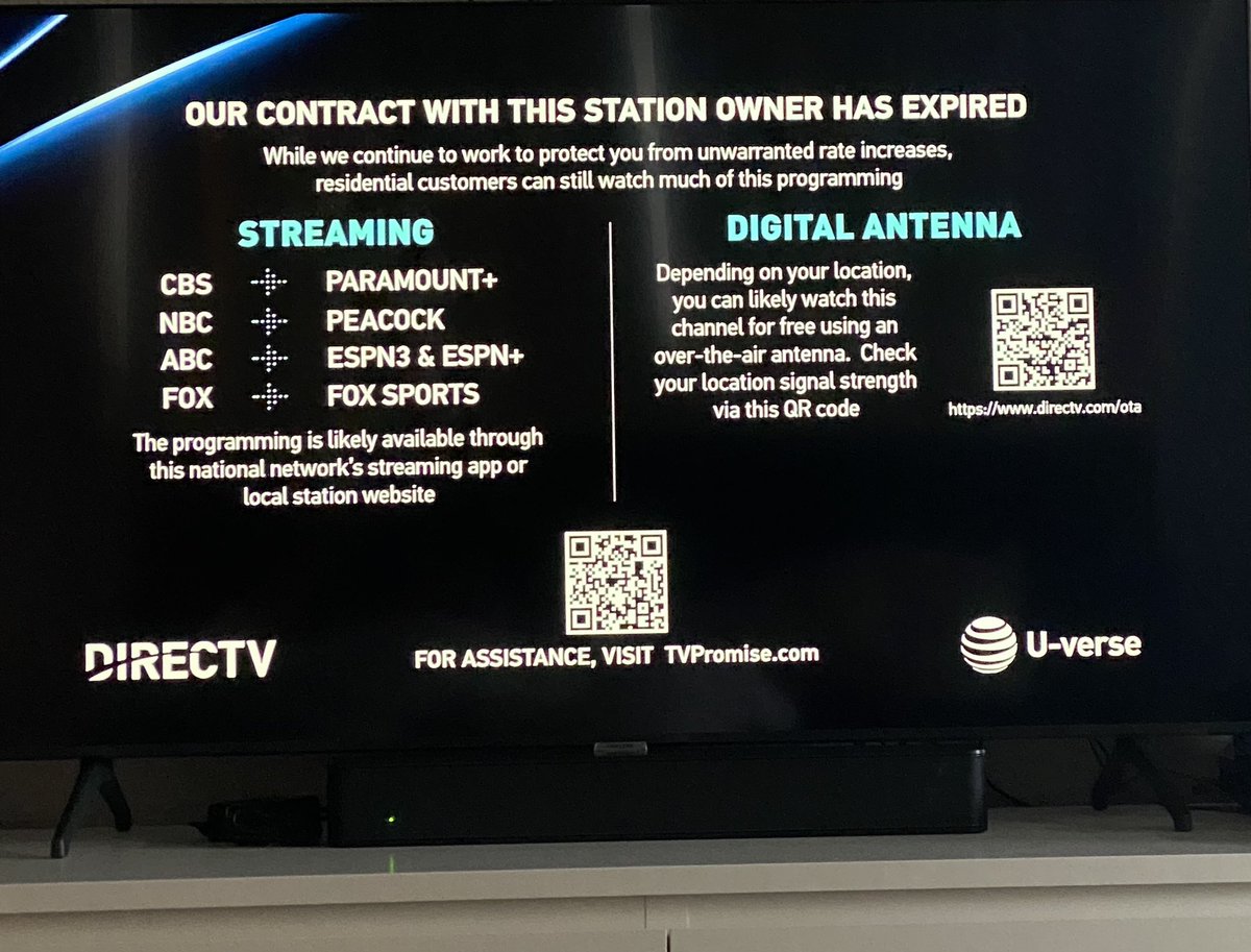 RAWbergReport's tweet photo. @DIRECTV is still scratching their head at why people are cutting the cord. Weird that the owner doesn’t cut off the news or any other programming, just sports. https://t.co/VKAKVNcMGq