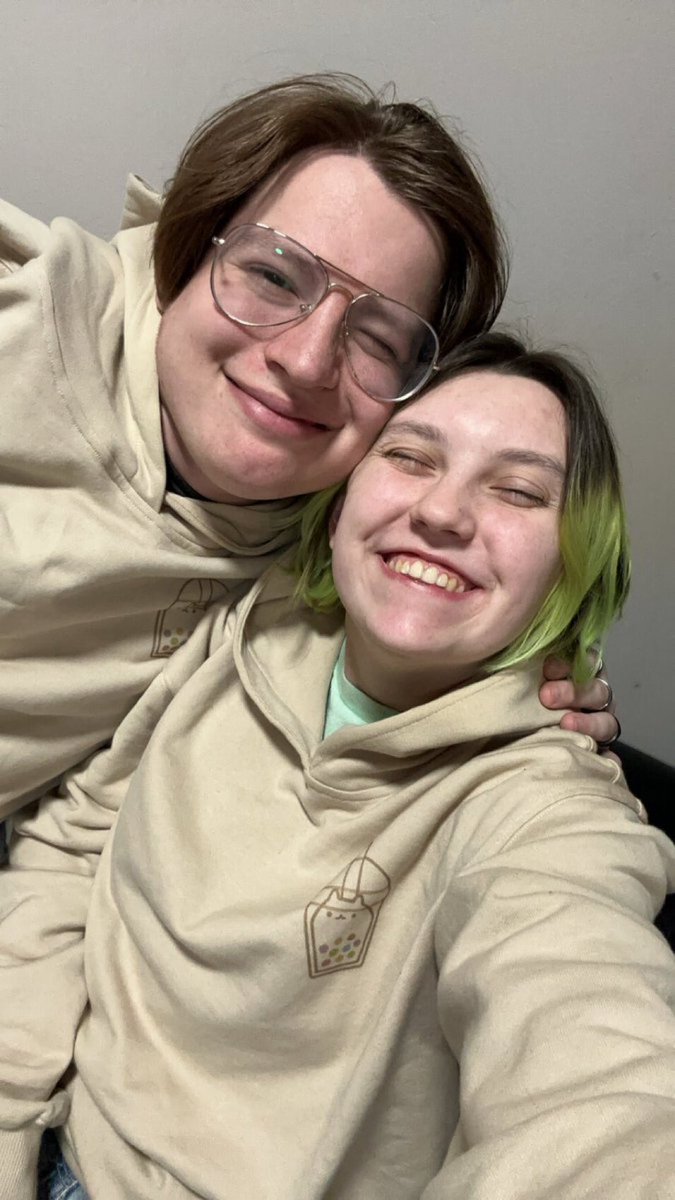 Box__Owner's tweet photo. Drew @FizzySoda_ and @killme_dot_exe based on the photo of them in the matching @realpawsofpride hoodies! https://t.co/xl3qNp9MBI