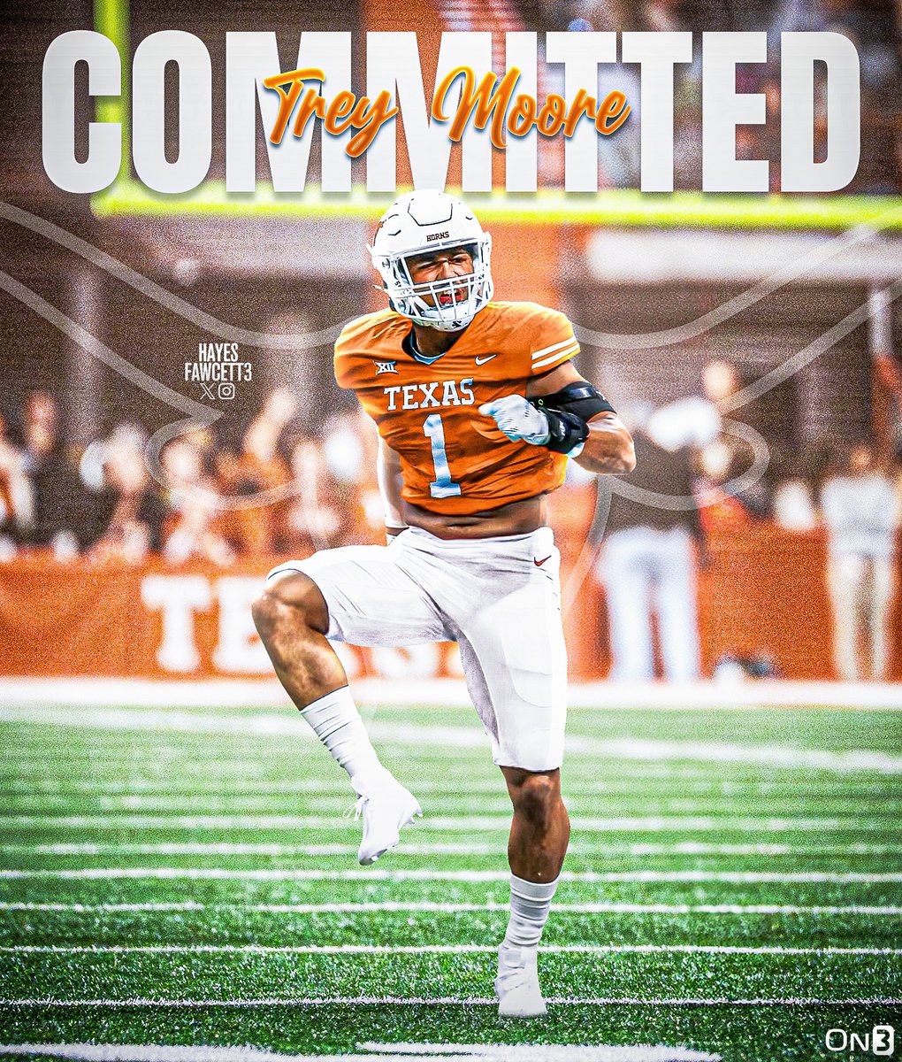 Hayesfawcett3's tweet image. BREAKING: Former UTSA EDGE Trey Moore has Committed to Texas, he tells @on3sports

Moore totaled 45 tackles, 17.5 TFLs, &amp;amp; 14 Sacks in 2023

Was named AAC Defensive Player of the year 

on3.com/college/texas-…