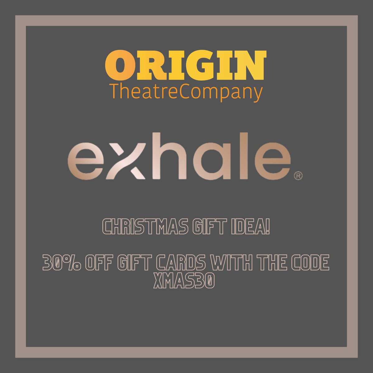 ✨Check out Origin Gala Sponsor exhale ! Christmas gift idea eyes enjoy 30% off gift cards with XMAS30 now! @exhalespa exhalespa.com . . #sponsor #exhale #christmassale