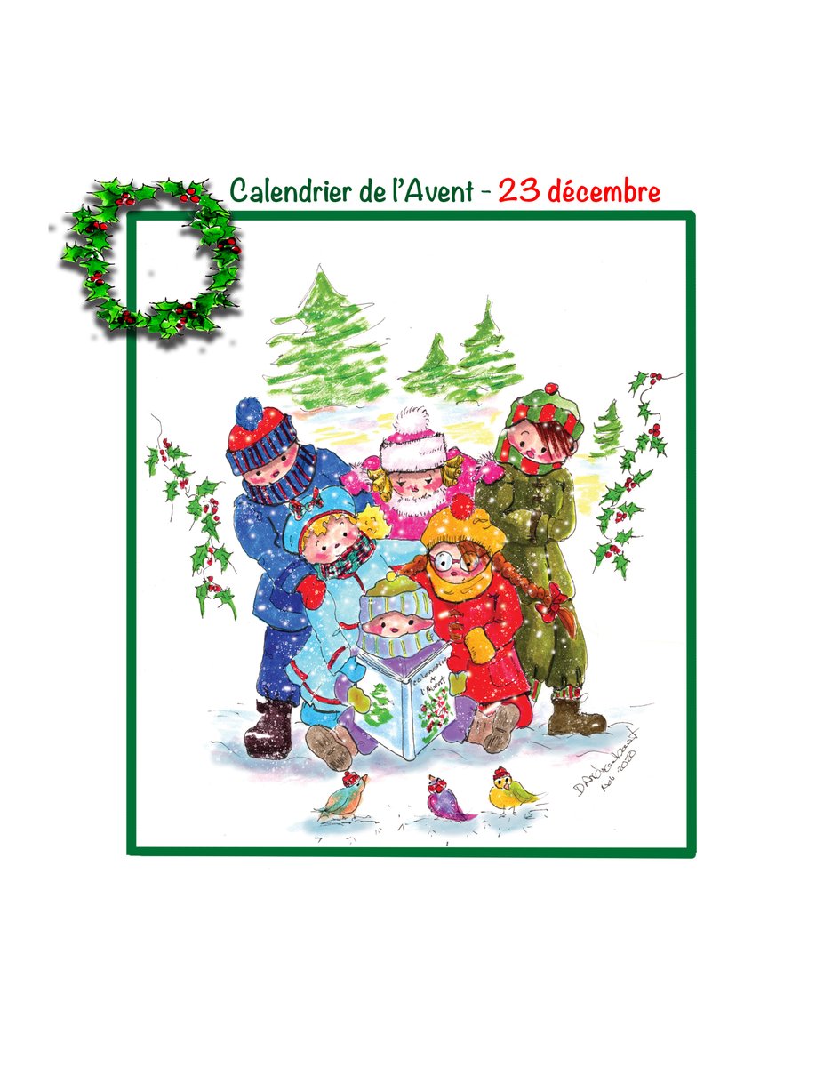 Jour 23 de l'Avent
Dans les années 1950, l'école est finie et dans la maison, les mères s'affairent et cuisinent. Les enfant vont jouer et parfois même lire, dehors, dans la neige. Calendrier de l'Avent et du temps des Fêtes (2020). 84 p.
ISBN : 978-0-9896932-6-4