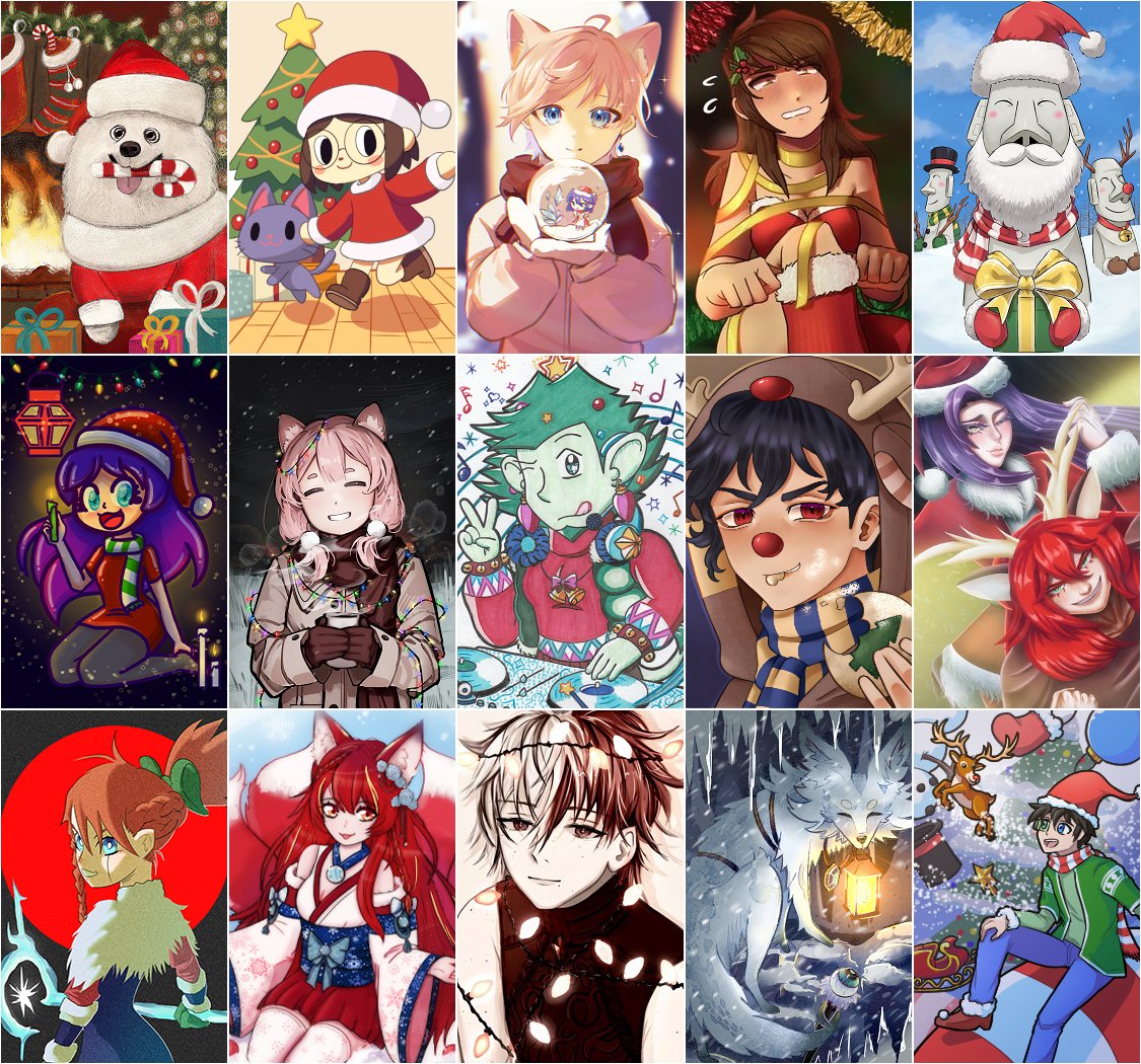 Mudaebot's tweet image. We hosted a drawing contest in the Mudae World server and we added the best ones into the bot as event characters, to see them: $ima Christmas Art Contest 2023 You unlock $profile badges for all servers by claiming them.⚠️They won't be in your harem⚠️