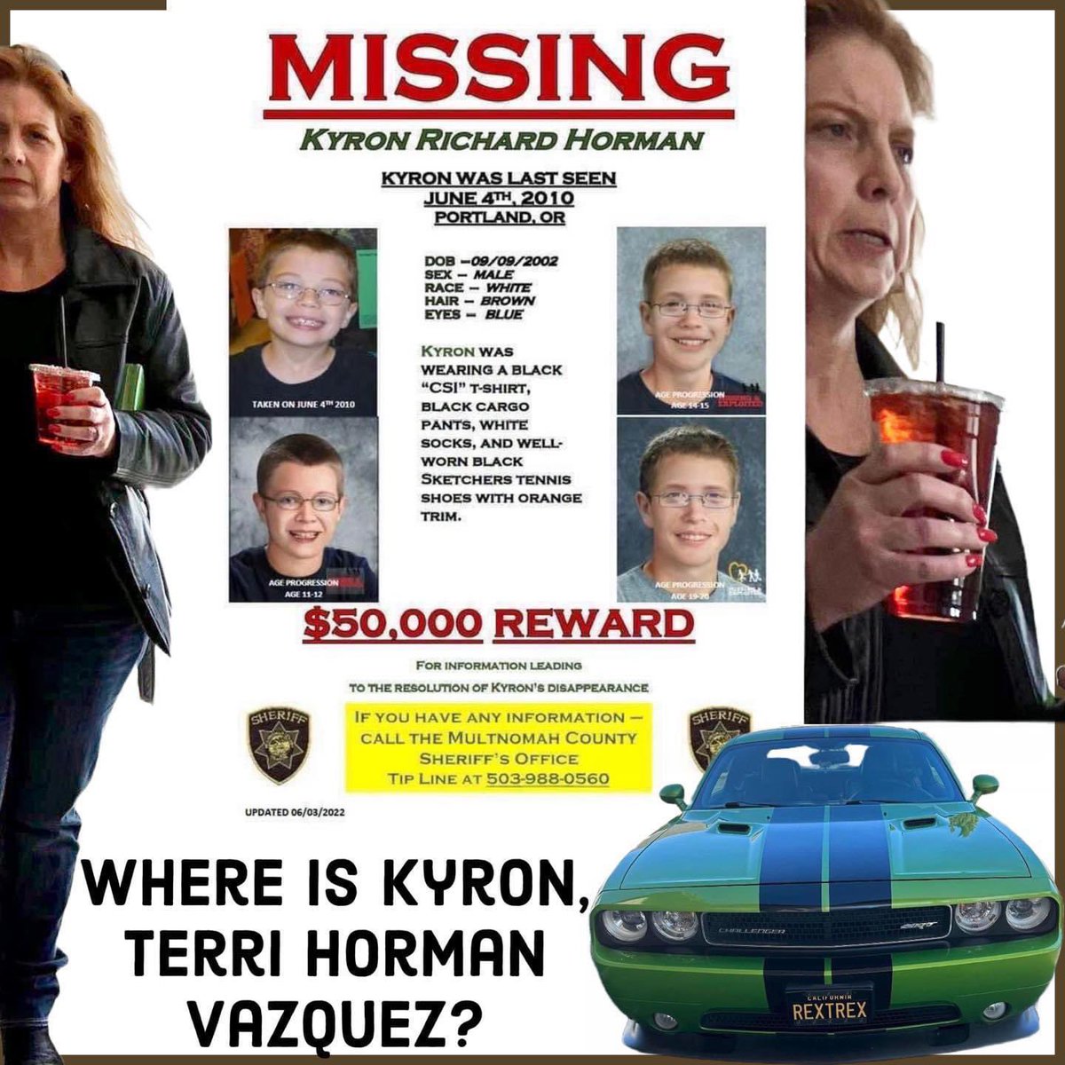 Terri spotted at Grocery Outlet in Hidden Valley Lake, CA.

Keep your eye out! Ask her where Kyron is! 

Where is Kyron, Terri? 

#OregonsMissingBoy #MissingKyronHorman #TickTockTerri #AskTerri #ClearlakeCa #UkiahCa #LakeportCa #FindKyron #JusticeforKyron #NeverGiveUp