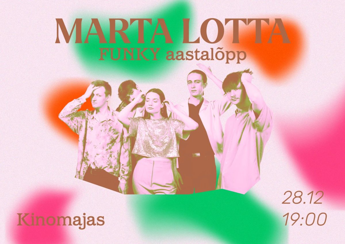 Marta Lotta annab neljapäeval bändiga Analoog laivi! 

Twitteri sooduskood ja link bios 🎅