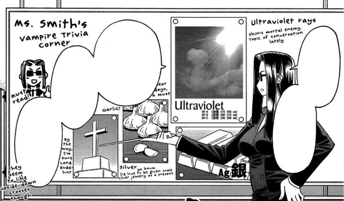 She’s giving a special lecture on Vampires today.