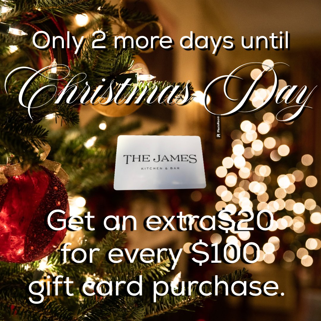 Give the perfect gift this holiday season!

#TheJamesBoise | #GiftIdeas | #GiftCard | #Boise | #EatDrinkLocal