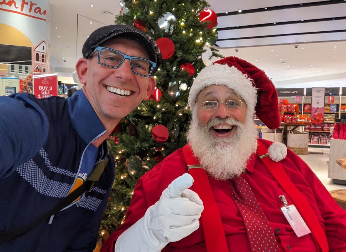 As seen at @flySFO! Merry Christmas! #SantaClaus