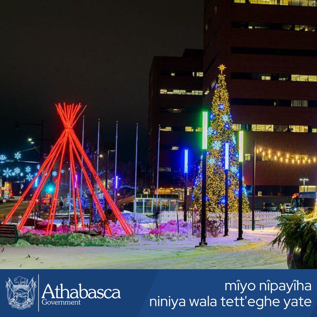 mîyo nîpayîha - Cree
niniya wala tett'eghe yate - Dene

Merry Christmas and Happy Holidays from the Republic of Athabasca!

This year has been a monumental one for the Republic with both local and international contributions. We thank each and every one of you!
#micronation