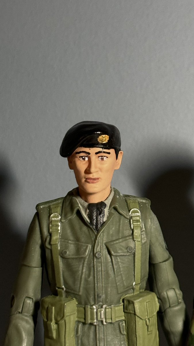 JR1991JR's tweet photo. Driver Evans, Captain Knight and Staff Sgt Arnold reporting for duty.
Heads modelled by @JamesK348 & sold by @doctor_whoUK
#DoctorWho #TheWebOfFear #DoctorWhoCustomFigures https://t.co/tqcFNBb07A