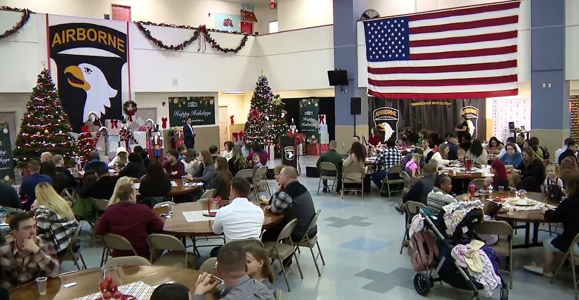 LIVE: First Lady Dr. Jill Biden is in Fort Campbell, Ky., to meet with families & volunteers at a holiday celebration following the Dec. 9 tornado that impacted the post: fb.watch/p6XAGTdSoN/