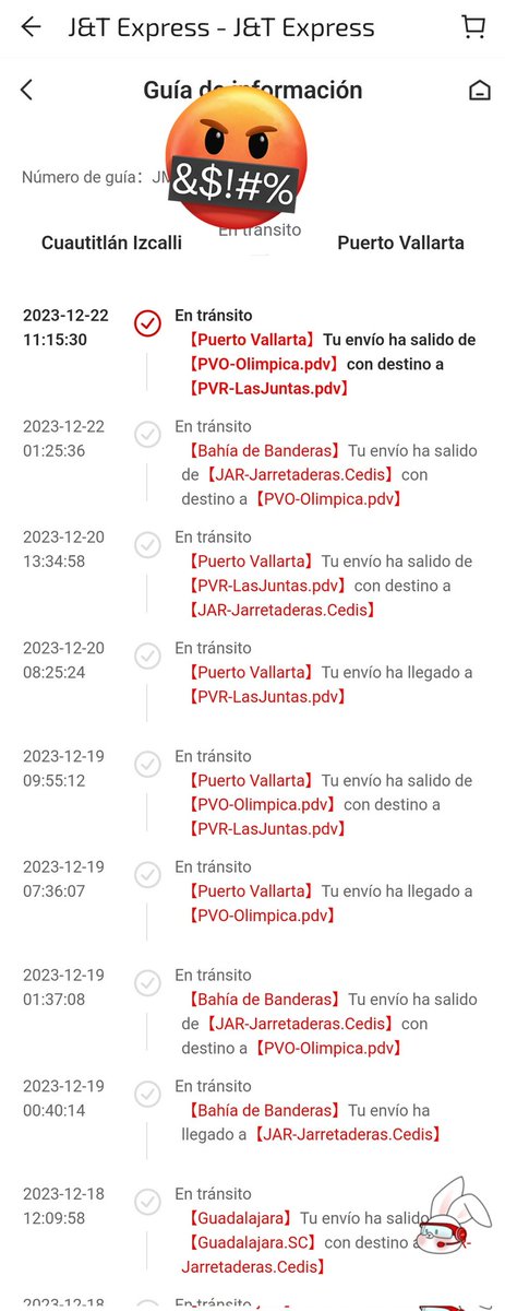 brnaiz89's tweet photo. J&amp;t Express México es la peor paquetería que pueda existir tienen una semana paseando mi paquete por toda la ciudad y sin poder entregarlo no existe el número telefónico para poder contactar.
@Profeco @AtencionProfeco @PROFECOJALISCO https://t.co/Er7JCMEhZP