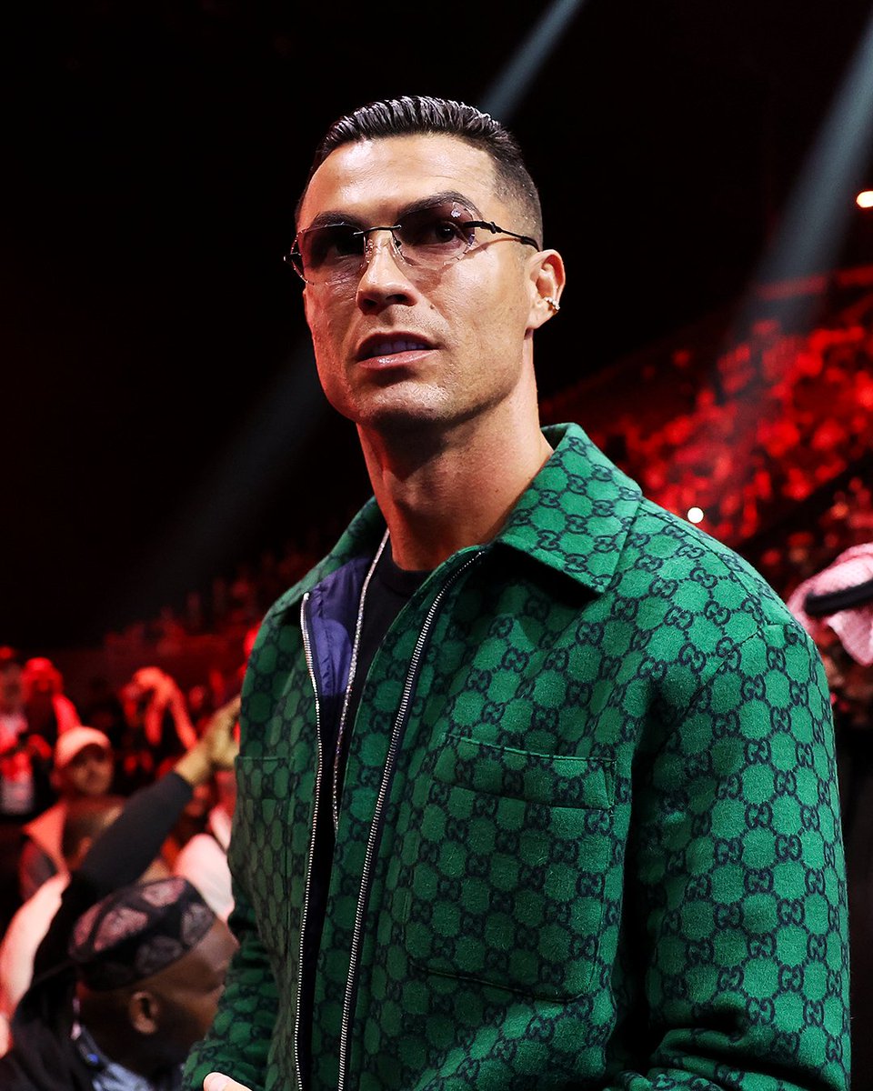 SPL_EN's tweet photo. 🥊 @Cristiano Ronaldo steps out at the #DayOfReckoning in Riyadh ⚽

#yallaRSL https://t.co/o7a0qHwq0C
