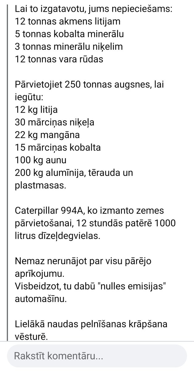 Lai izgatavotu teslas bateriju