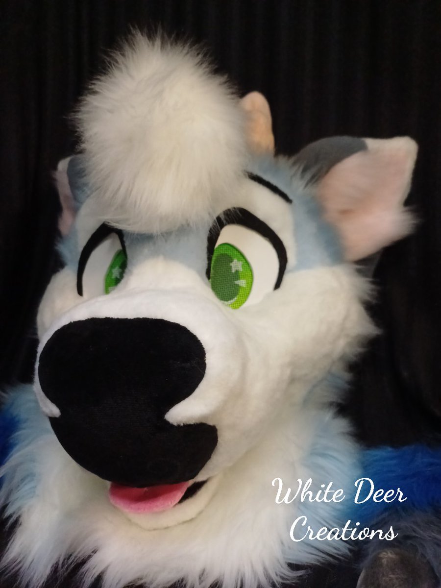 creations_deer's tweet photo. Commission completed a few months ago for @Sherwin_Fawn 🦌🩵✨
A more toony style 👀

#furryfandom #fursuit #fursuitmaker #fursuiter #fursuiting #furry https://t.co/7CKIzCwG7P