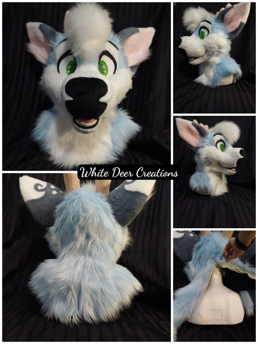 creations_deer's tweet photo. Commission completed a few months ago for @Sherwin_Fawn 🦌🩵✨
A more toony style 👀

#furryfandom #fursuit #fursuitmaker #fursuiter #fursuiting #furry https://t.co/7CKIzCwG7P
