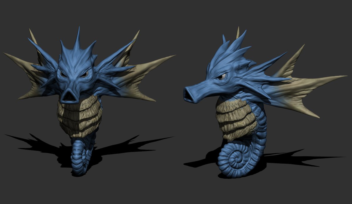 vankev's tweet photo. #hypocean #seadra
#pokemon #zbrush #3D https://t.co/DsyeC7U2eS