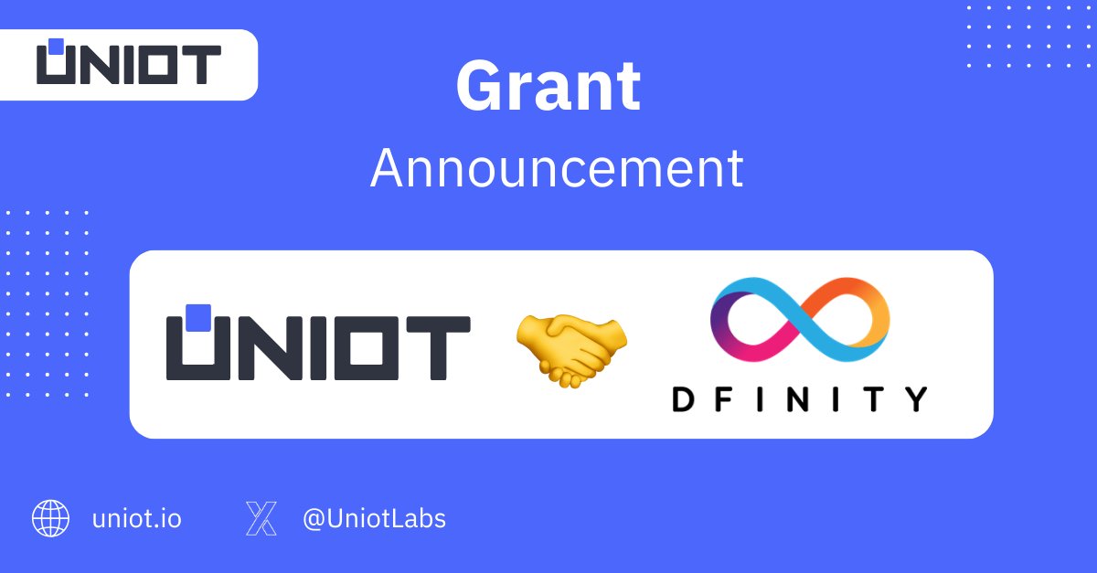 UniotLabs's tweet photo. 🚨 Exciting Milestone Alert at Uniot Labs! 🚀

We're thrilled to share that #Uniot has been awarded a grant from the @dfinity  organization!
We are thankful for their trust and support and very excited about this partnership!

#dfinity #ICP #Uniot #UniotLabs https://t.co/r9BsS7ruK9