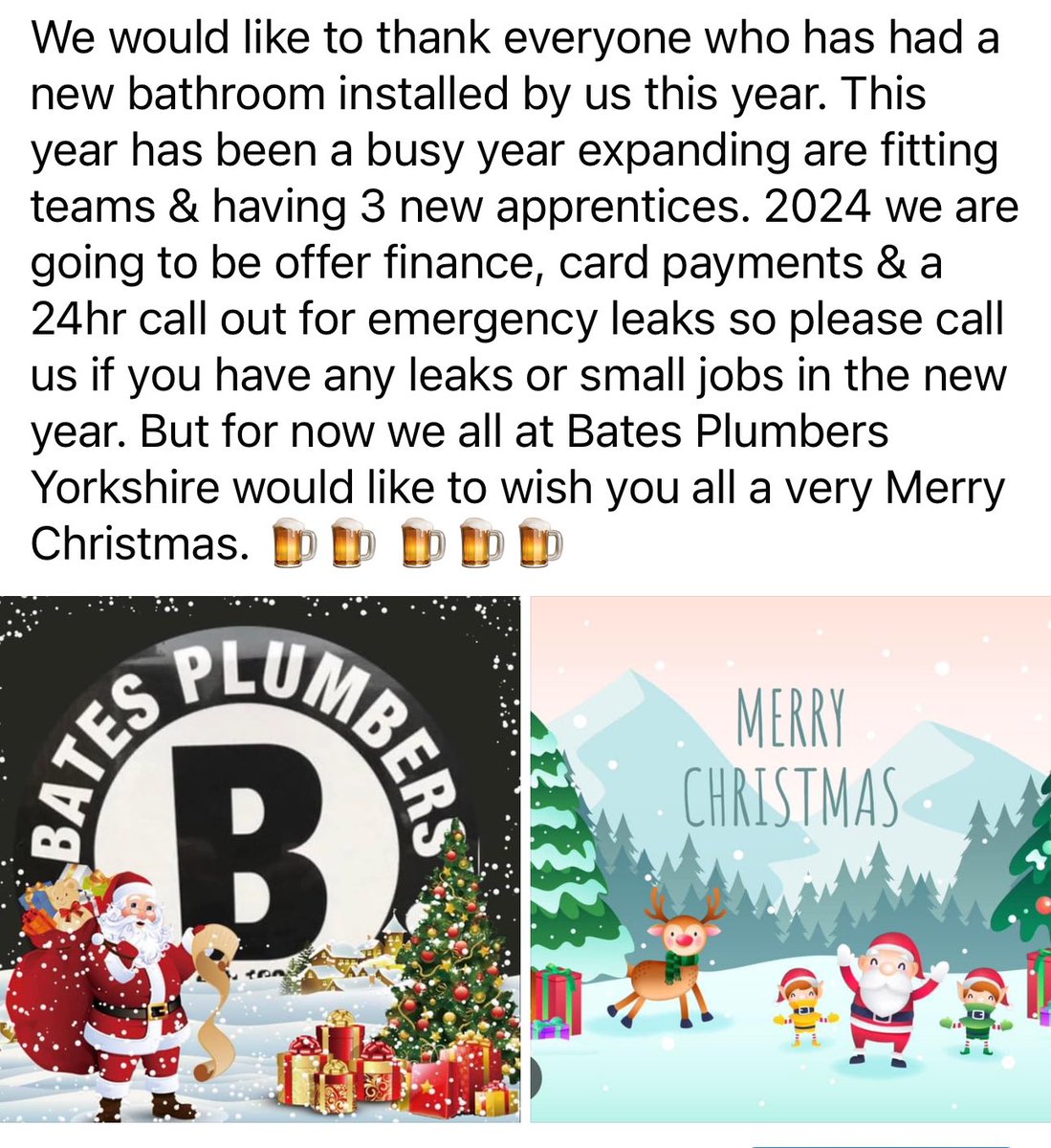 BATES PLUMBERS YORKSHIRE (@BATESPLUMBERS) on Twitter photo 2023-12-23 19:48:47