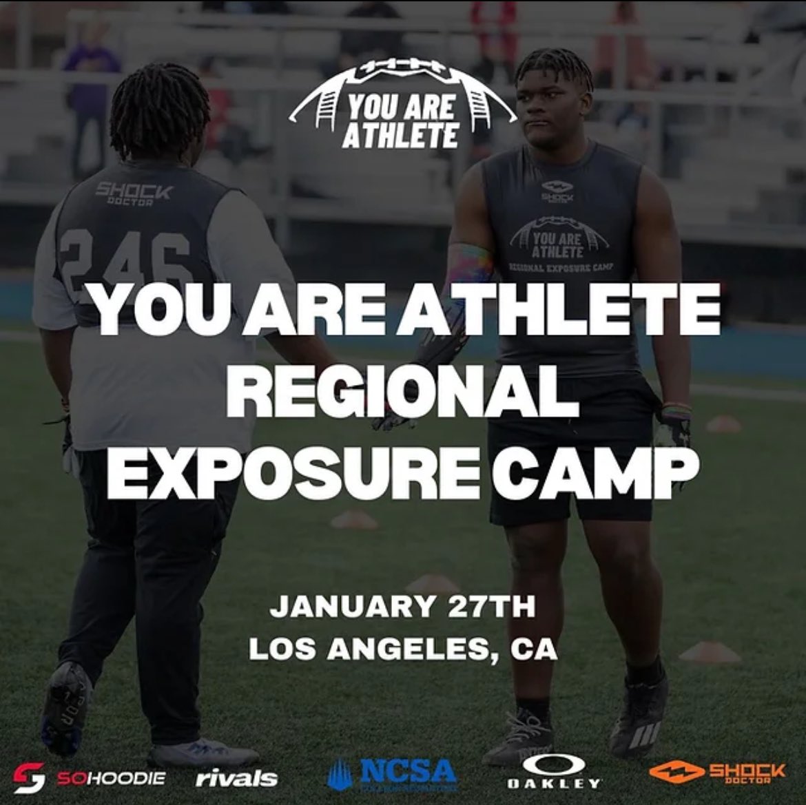 THANK YOU @youareathlete and @ShockDoctor for the invitation to show my skills and abilities at you football camp series @TCUFootball @BeaverFootball @KbTheStable @CoachFarrarMesa @Coachmattwade