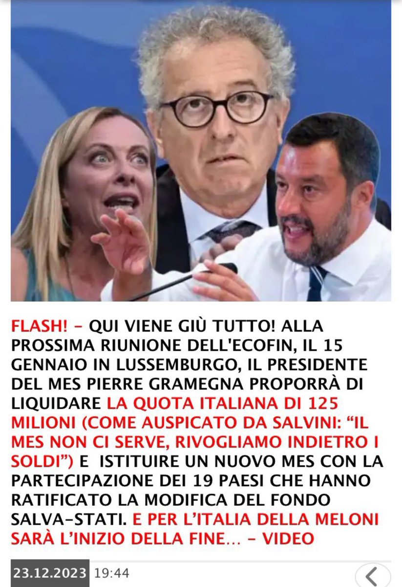 #Conte “la #Meloni ha messo un cappio al collo agli italiani col pacco di stabilità”
Come dargli torto? 
#22dicembre #23dicembre #GovernoDi_incapaci #24dicembre