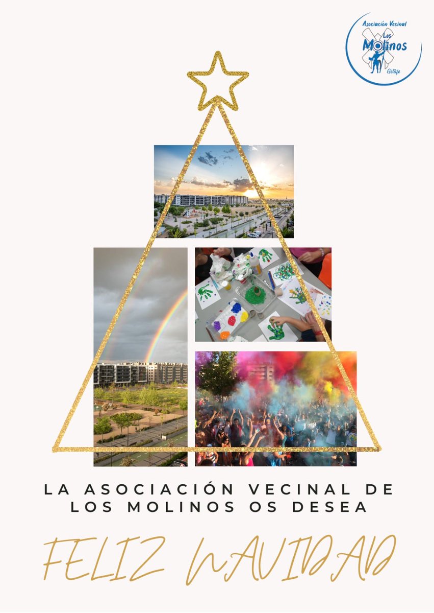 Desde la asociación vecinal deseamos unas felices fiestas a todas las vecinas y vecinos de Los Molinos, a los colectivos del barrio, a l@s compis de las plataformas y federaciones de las que formamos parte y a tod@s l@s "seguidores" de esta cuenta.
#FelicesFiestas
#LosMolinosMola