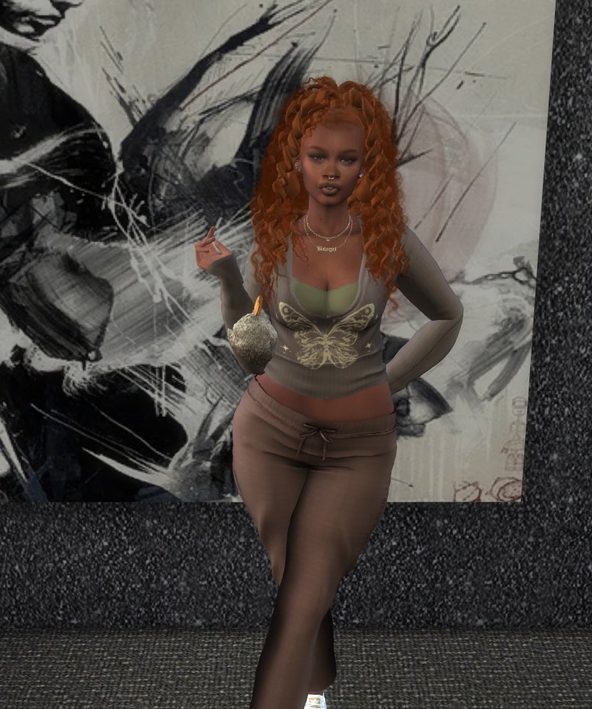 stylish_simmer_'s tweet image. Something about her just gives me GenZ Raven Baxter 💚🤎
#ShowUsYourSims #TheSims4 #simscc