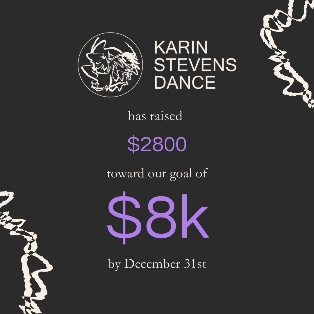 KStevensDance's tweet photo. We are $2800 closer to our goal of $8k! Thank you to the generosity of our amazing donors and to future donors looking to help local dance prosper. Consider donating $25, $50, $75 to KSD at the link in our bio. https://t.co/NQLIwaUlvS