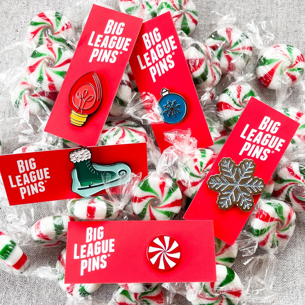 BigLeaguePins's tweet photo. Today's forecast? Festive with 100% chance of #holidaycheer! 🍬🎄⁠
⁠
We love seeing how you celebrate the season with our pins and ornaments. Please tag us in your photos!⁠
⁠
#blpholiday #festivewear #winterfun #christmasisalmosthere https://t.co/bQyM7UYYyQ