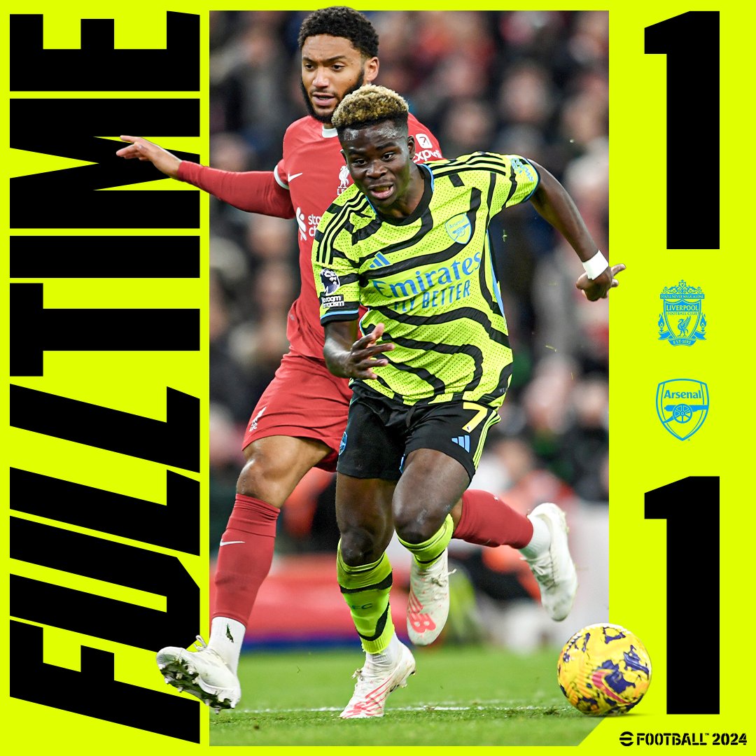 A point apiece at anfield